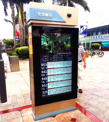 China De antikiosk van het het wachthuisjekaartje van het Glanstouche screen, LCD Touch screenkiosk voor Busstation leverancier