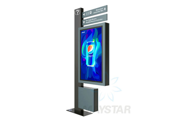 China Ultra Interactieve Wayfinding Signage van HD 4K, Digitale Wayfinding-Kiosken in Straat leverancier