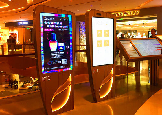 China Hoge Resolutie de Digitale Signage Tribune van de Kioskvloer/Interactieve Folderkiosk voor de Bouw leverancier