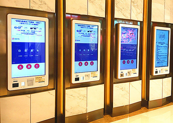 China Kiosk van de supermarkt de Digitale Informatie, de Kiosk van het 43 Duimtouche screen met POS-terminal leverancier