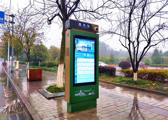 China Digitale Signage van de Busstationtotem, Buiten Digitaal Signage Touch screen leverancier