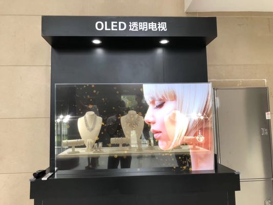 China Lichtgewicht Transparante OLED-Vertoning met hoog Aangemaakte Glasbijlage leverancier