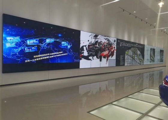 China De muur zette Transparante Digitale Vertoning, Witte Transparante LCD Showcase op leverancier